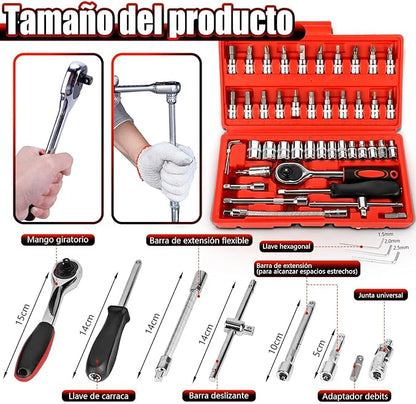 KeyMaster ™ | Kit de Herramientas de 46 Piezas